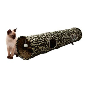 Katzentunnel mit Leopardenmuster